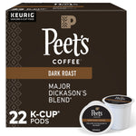 Peet's Coffee Major Dickason's Blend Coffee, Dark Roast, 0.47 oz. Keurig® K-Cup® Pods, 22/Box (6547)
