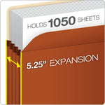 Pendaflex Reinforced File Pocket, 5 1/4" Expansion, Legal Size, Redrope, 50/Carton (ESSS36GCT)