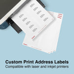 Staples Laser/Inkjet Address Labels, 1 1/3" x 4", White, 14 Labels/Sheet, 100 Sheets/Pack, 1400 Labels/Pack (ST18059-CC)