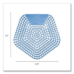 Boardwalk Anti-Splash Urinal Screen, Clean Cotton Scent, Blue, 10/Box (WCBX-P-010I010I-06-AAS80-)