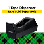 Scotch Desktop Dispenser, 2.7", 1" Core, Black (MMMC38BK)