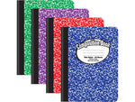 Better Office 1-Subject Composition Notebooks, 7.5" x 9.75", Wide Ruled, 100 Sheets, Assorted Colors, 12/Pack (25212-12PK)