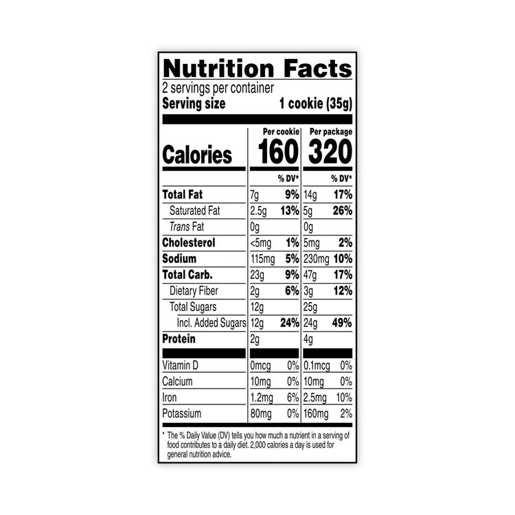 Big Chocolate Brownie, 2.5 oz Packet, 2 Brownies/Pack, 60 Packs/Carton