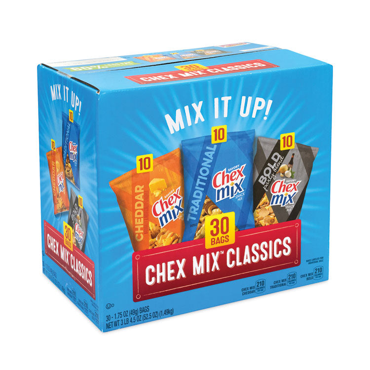 Varieties, Assorted Flavors, 1.75 oz Pack, 30 Packs/Carton
