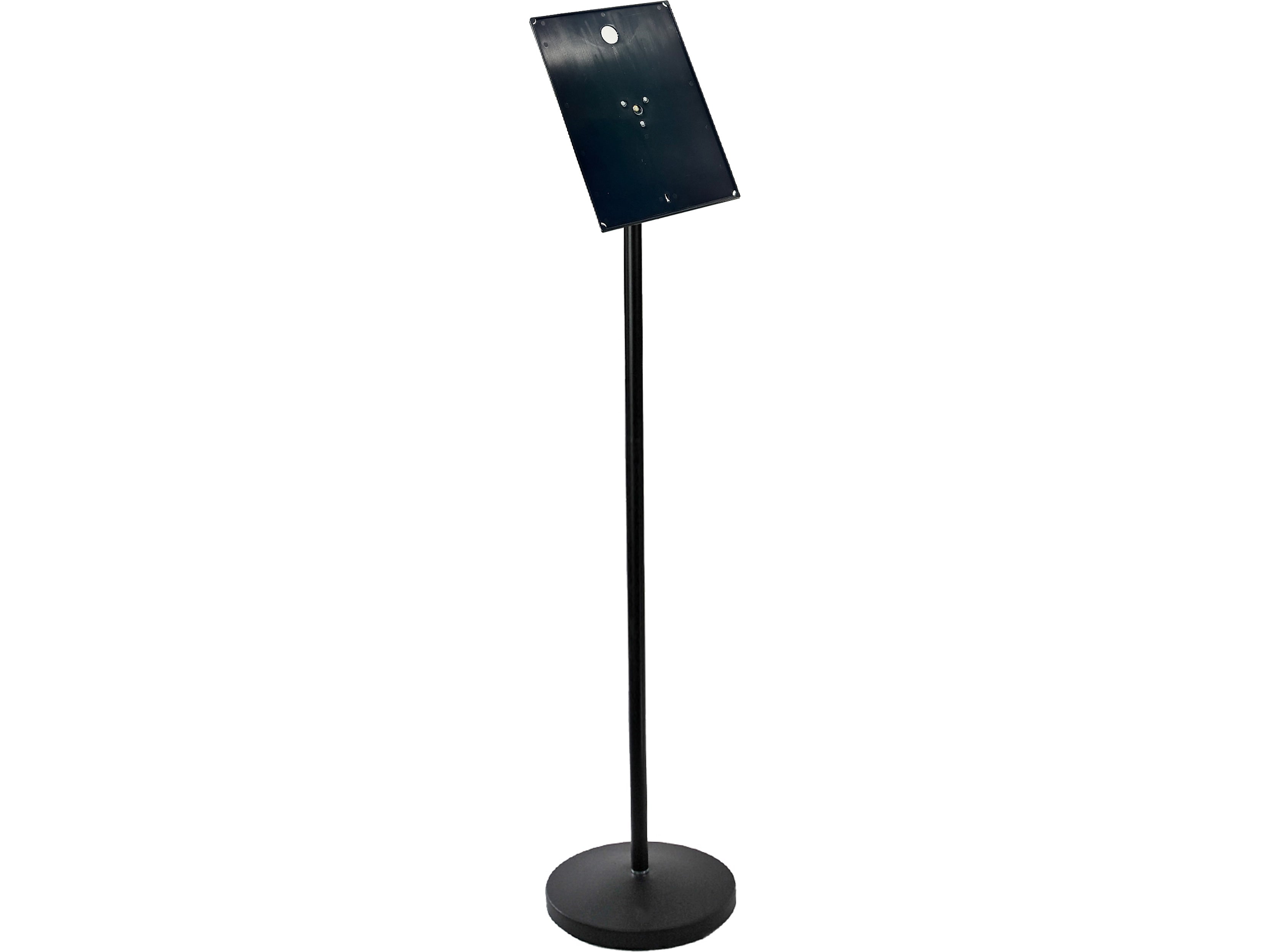 Azar Sign Holder, 9.75" x 46.5", Freestanding, Black, Plastic (300356-BLK)