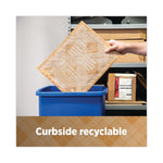Scotch Curbside Recyclable Padded Mailer, #0, Bubble Cushion, Self-Adhesive Closure, 7 x 11.25, Natural Kraft, 100/Carton