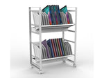 Luxor 32-Unit Tablet/Chromebook Open Charging Cart, White Steel (LOTM32)