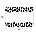 Creative Teaching Press Adhesive Farm Friends Cow Print School Name Tags, 3.5" x 2.5", 36/Pack, 3 Packs/Bundle (CTP11033-3)