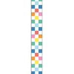 Carson-Dellosa We Stick Together Straight Bulletin Board Borders, 3" x 3', Checkered Rainbow, 6/Bundle (CD-108521-6)