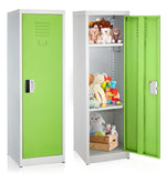 AdirOffice 48"H Single Tier Green Storage Locker (ADI629-01-GRN-DL)