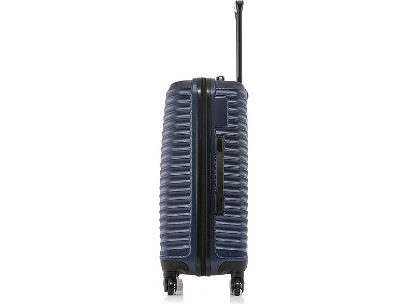 DUKAP Adly 24" Hardside Suitcase, 4-Wheeled Spinner, TSA Checkpoint Friendly, Navy Blue (DKADL00M-BLU)
