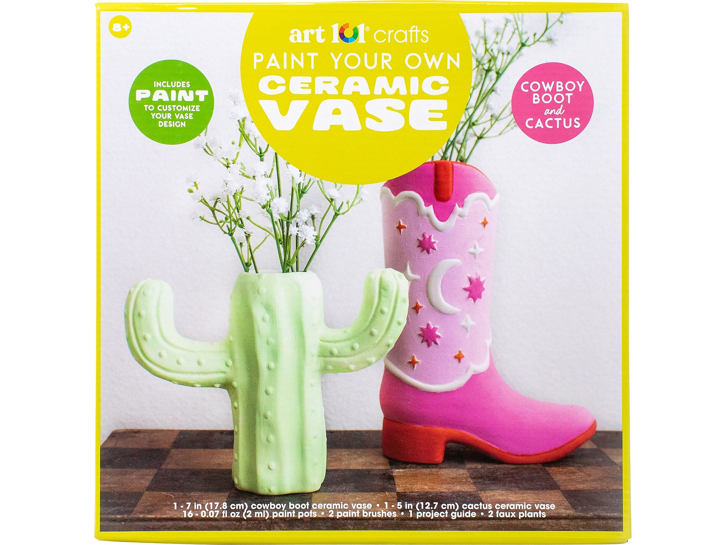 Art 101 Crafts Paint Your Own Ceramic Vase Kit (41050MB)
