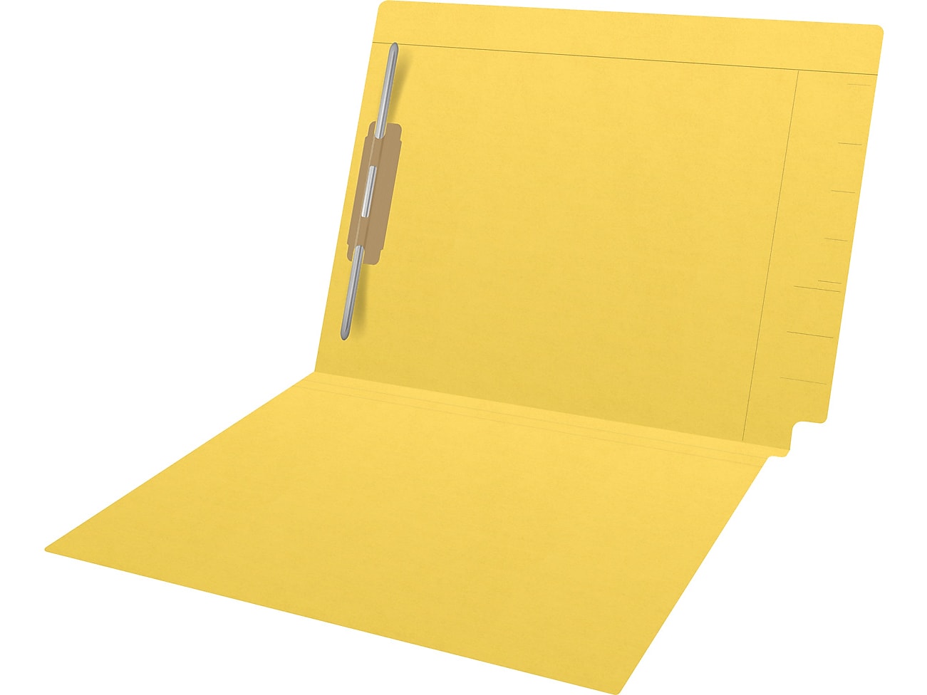 Medical Arts Press Reinforced Classification Folder, 1 3/8" Expansion, Letter Size, Yellow, 50/Box (S-09483-YLW)