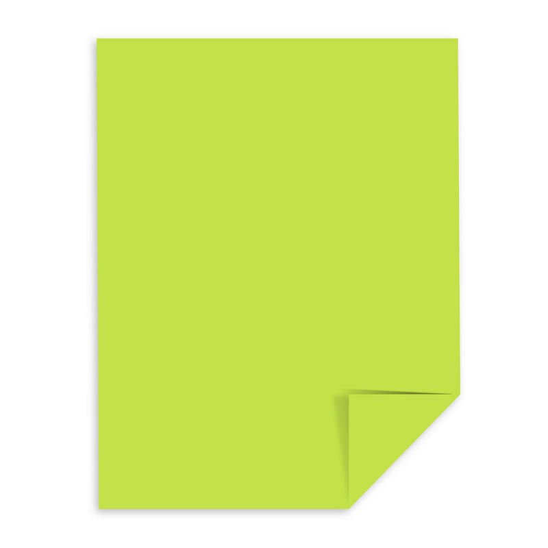 Exact 65 lb. Card Stock Paper, 8.5" x 11", Vulcan Green, 250 Sheets/Ream (WAU21869)