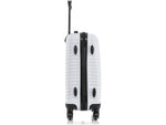 DUKAP Adly 20" Hardside Suitcase, 4-Wheeled Spinner, TSA Checkpoint Friendly, White (DKADL00S-WHI)