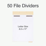 Pendaflex File Divider, Letter, Manila, 50/Pack (75600)