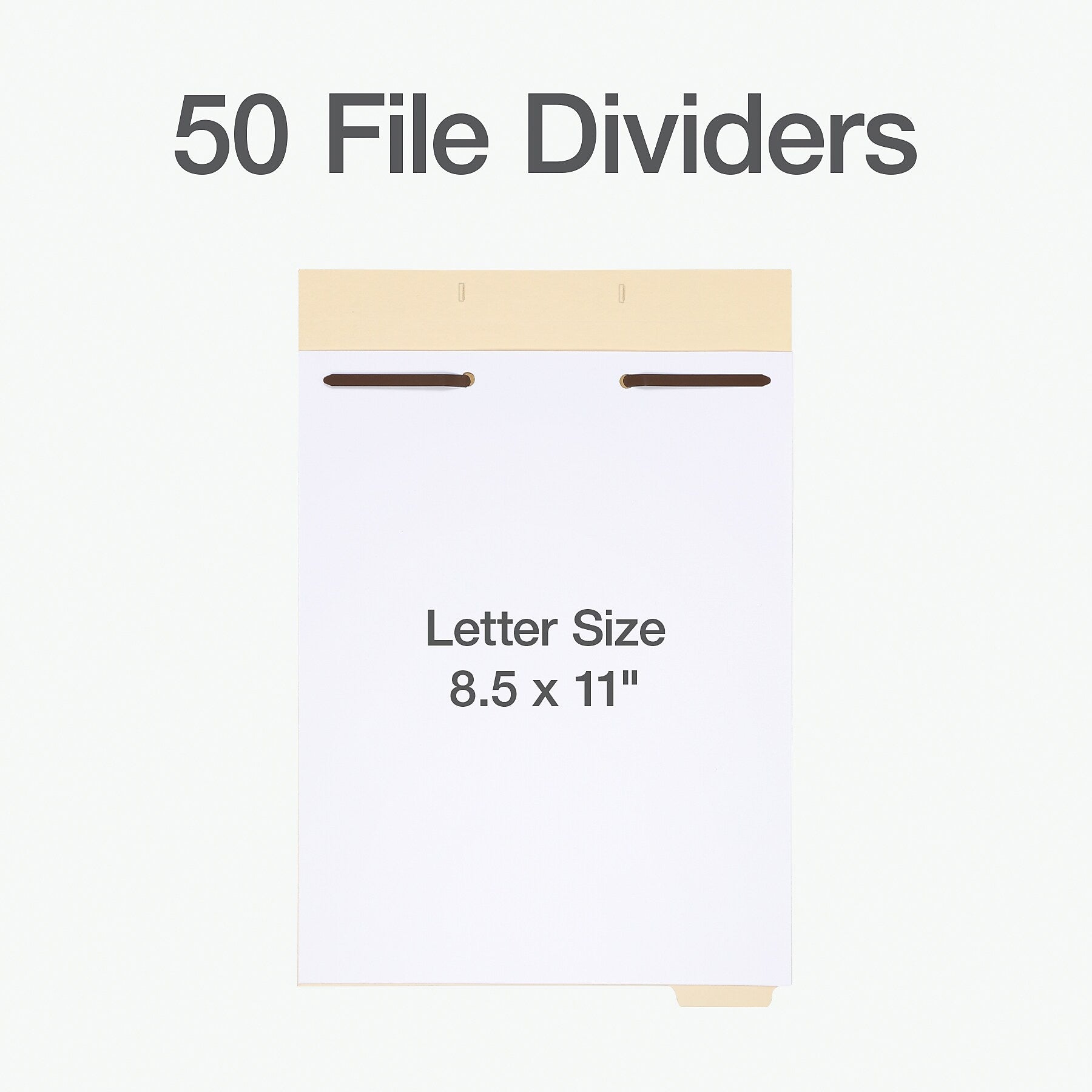 Pendaflex File Divider, Letter, Manila, 50/Pack (75600)
