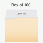 Pendaflex Heavy Duty File Folder, 1/3-Cut Tab, Assorted, Letter Size, Manila, 100/Box (1007080)