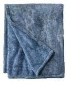 L.L.Bean Wicked Plush Throw, Bayside Blue Heather, Large (1000199243)