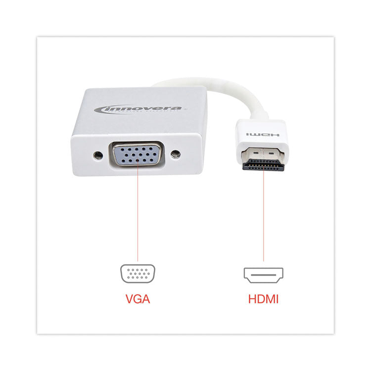Hdmi To Svga Adapter, 6", White