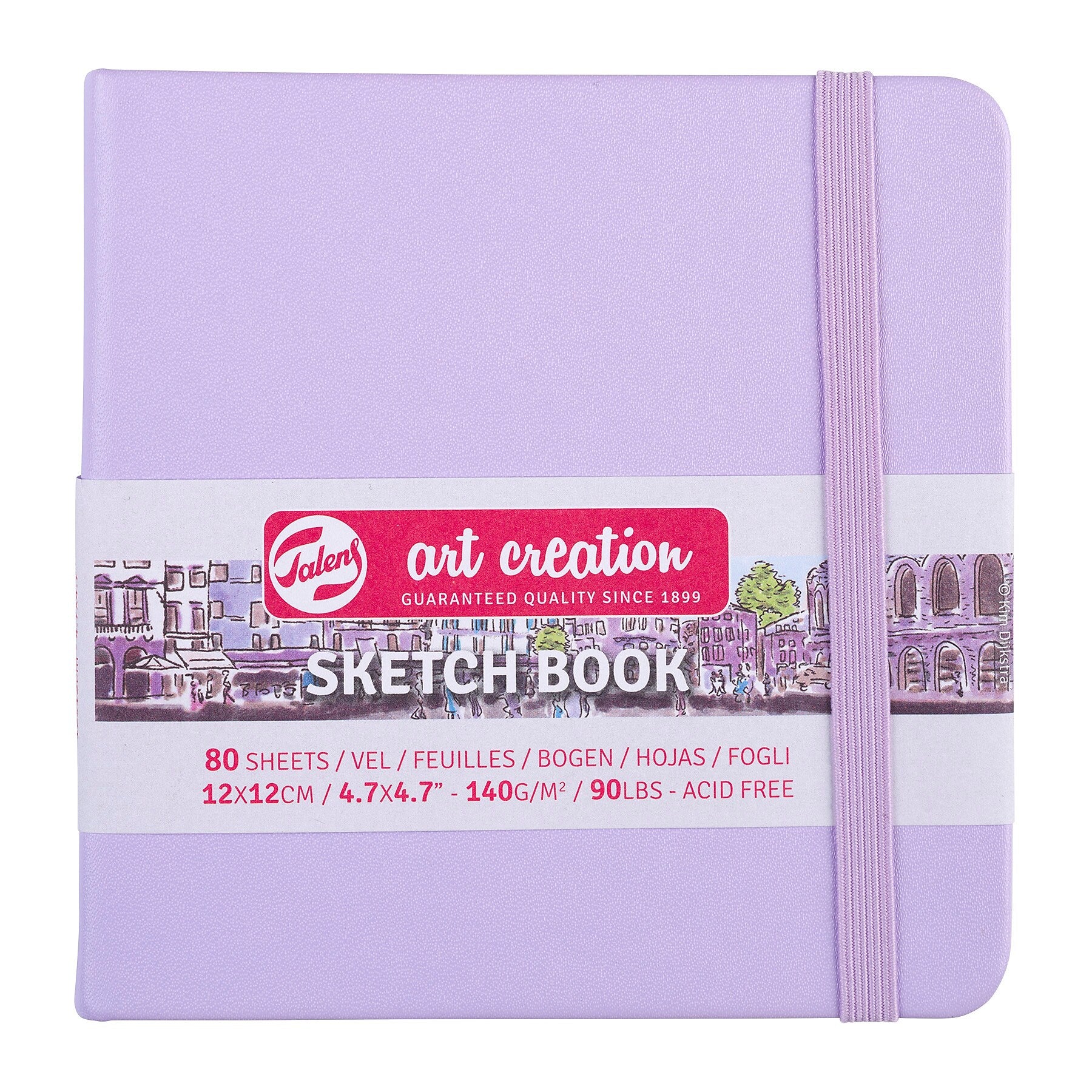 Talens Art Creation 4.7" x 4.7" Sketch Book, 80 Sheets/Book, 5/Bundle (TLN9314134M-5)
