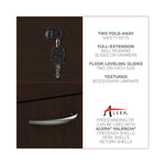 Alera Valencia Series Full Pedestal File, Left/right, 3-Drawers: Box/box/file, Legal/letter, Espresso, 15.63" X 20.5" X 28.5"