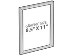 Azar Poster Holder, 8.5" x 11", Wall Mounted, Silver, Plastic, 4/Pack (300336-SLV-4PK)