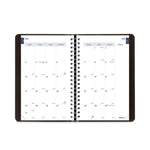 Academic Weekly/Monthly Planner, 8 x 5, Black Cover, 13-Month: July 2025 to Aug 2026