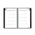 Academic Daily/Monthly Planner, 8 x 5, Black Cover, 12-Month (Aug to July): 2025 to 2026