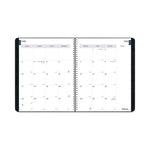 Academic Monthly Planner, 11 x 8.5, Black Cover, 14-Month: July 2025 to Aug 2026