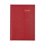 Daily/Monthly Planner, 8.25 x 5.75, Red Cover, 12-Month (Jan to Dec): 2025