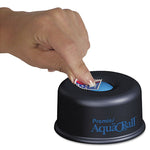 AquaBall Floating Ball Envelope Moistener, 1.25" x 1.25" x 5.38", Black/Blue