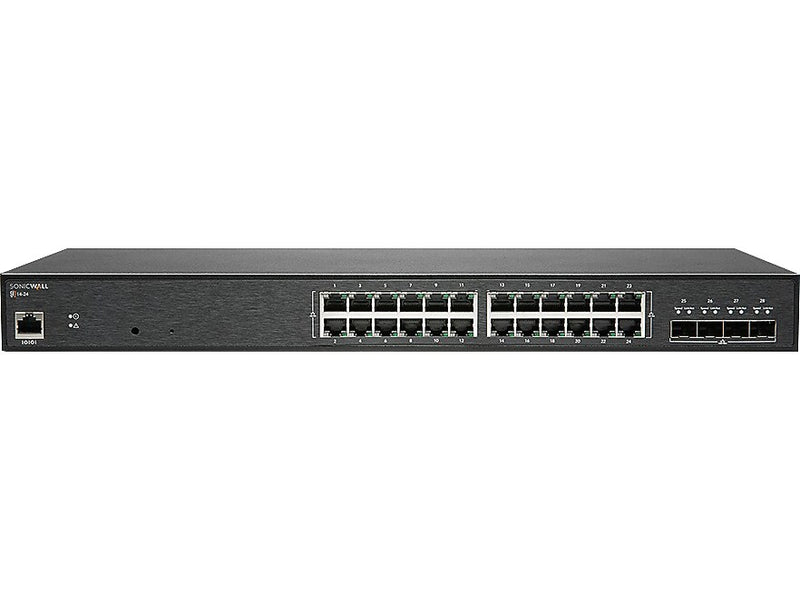 SonicWALL 24-Port Gigabit Ethernet Managed Switch, Black (02-SSC-2467)