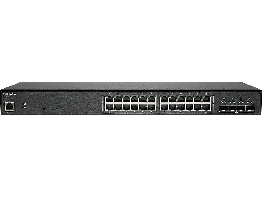 SonicWALL 24-Port Gigabit Ethernet Managed Switch, Black (02-SSC-2467)