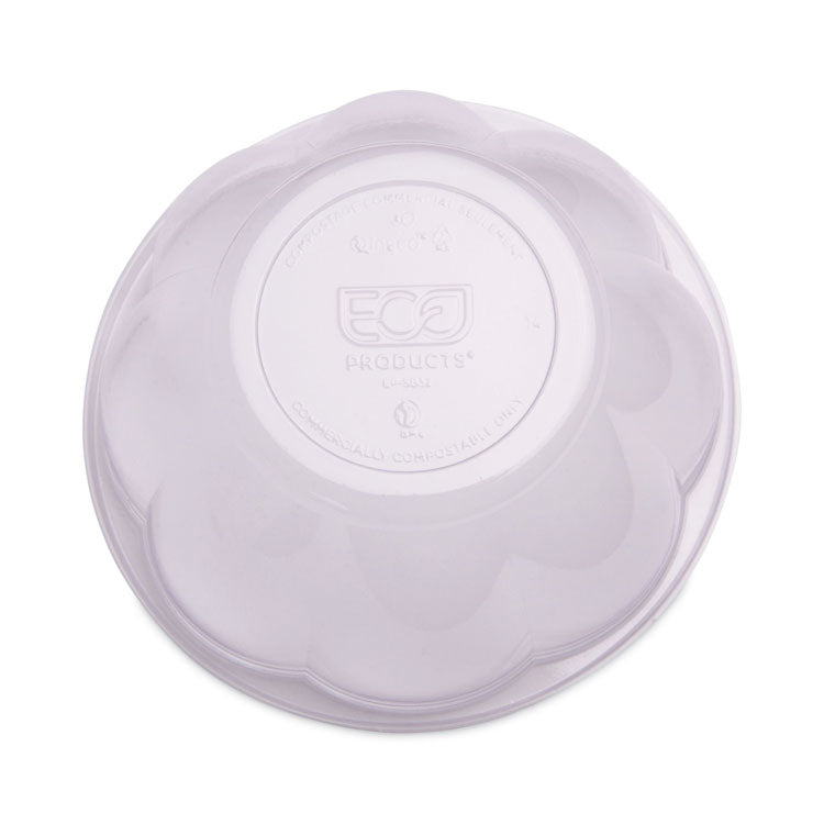 Renewable and Compostable Containers, 18 oz, 5.5" Diameter x 2.3" h, Clear, Plastic, 150/Carton