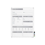 Ghent Harmony Patient Room Magnetic Glass Dry-Erase Whiteboard, 24"H x 18"W (GRPHMYRM11P-18)