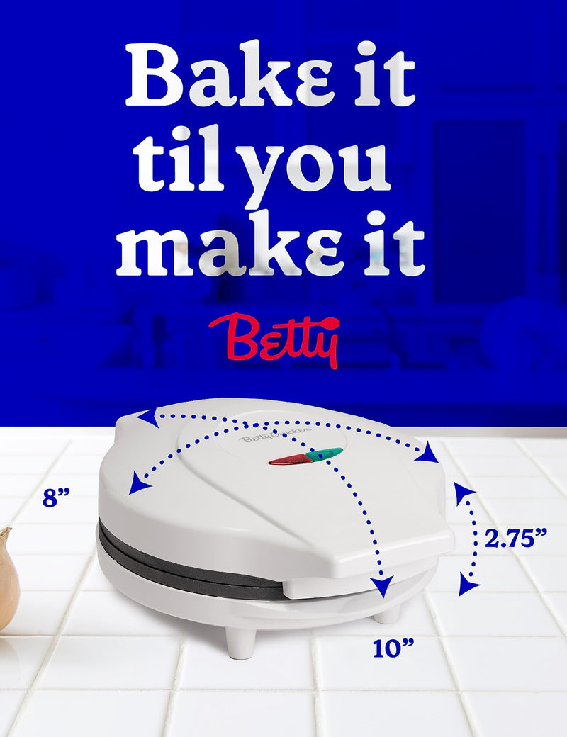 Betty Crocker 8-Inch Travel Size Pizza Maker Plus, White (BC-4959CW)