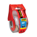 3850 Heavy-Duty Packaging Tape With Dispenser, 1.5" Core, 1.88" X 66.66 Ft, Clear