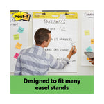 Vertical-Orientation Self-Stick Easel Pad Value Pack, Green Headband, Unruled, 25 x 30, White, 30 Sheets, 6/Carton