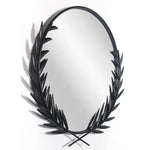Infinity Instruments Emperor Metal Wall Mirror, 22" (20007BK)