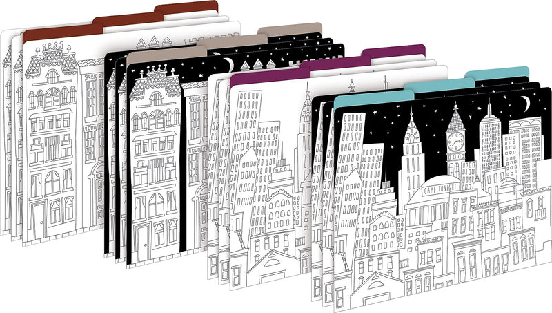 Barker Creek Color Me! Cityscapes Classroom Decor Set, 4 Packs/Set (BC3510)