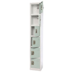 AdirOffice 72" 6-Tier Misty Green Storage Locker (ADI629-206-MGRN)
