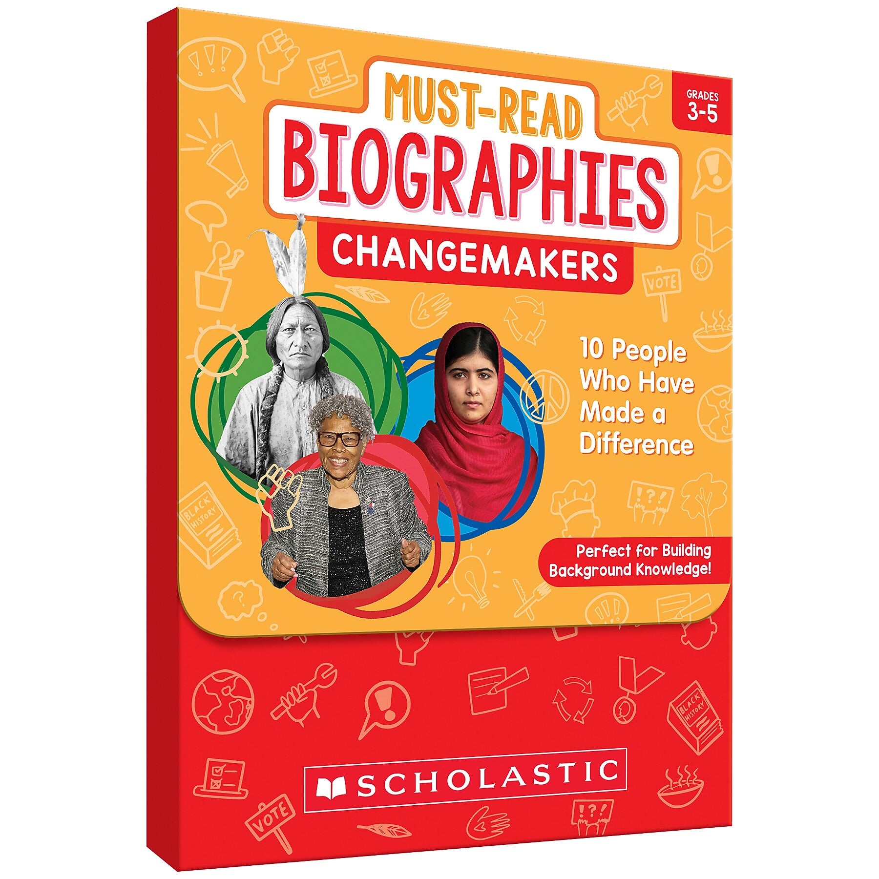 Scholastic Teaching Solutions Must Read Biographies Changemakers Boxed Set, 62/Set