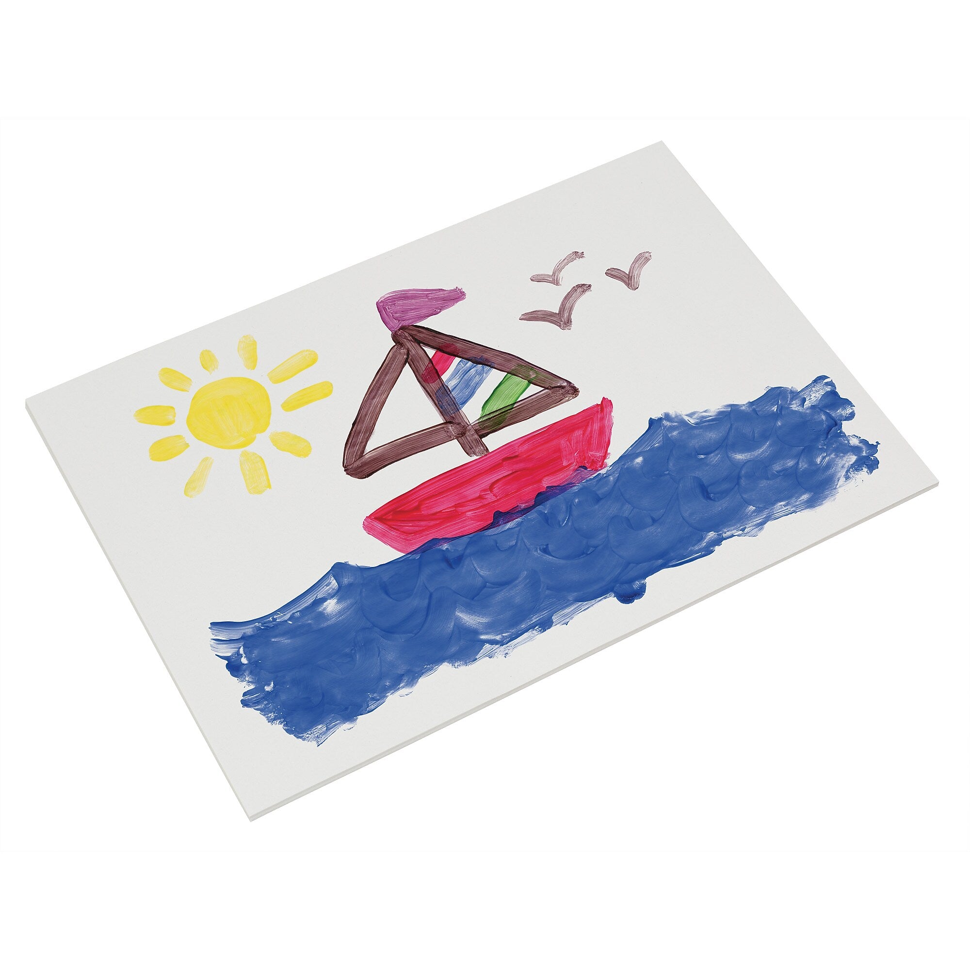 Prang Fingerpaint Paper, 16" x 22", White, 100 Sheets (P5316)