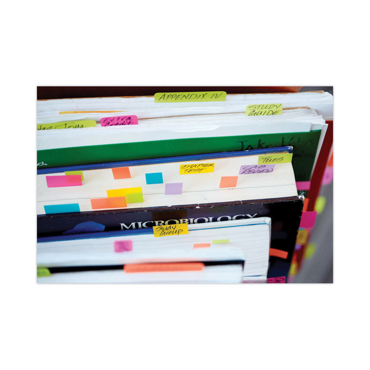 Standard Page Flags in Dispenser, Purple, 50 Flags/Dispenser, 2 Dispensers/Pack
