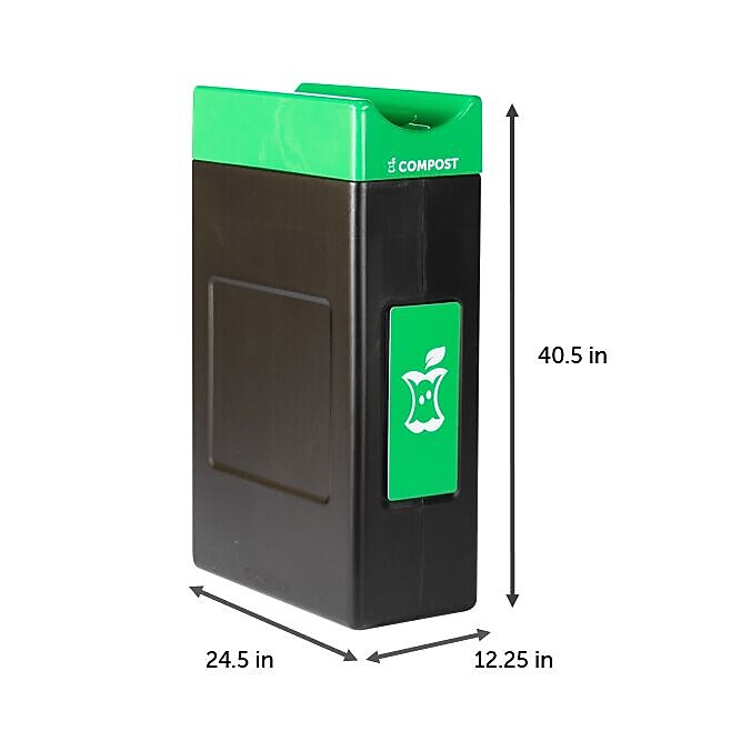 Commercial Zone Avante 30 Gallon Compost Container, Black (7873N153A)