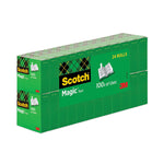 Magic Tape Value Pack, 1" Core, 0.75" X 83.33 Ft, Clear, 24/pack
