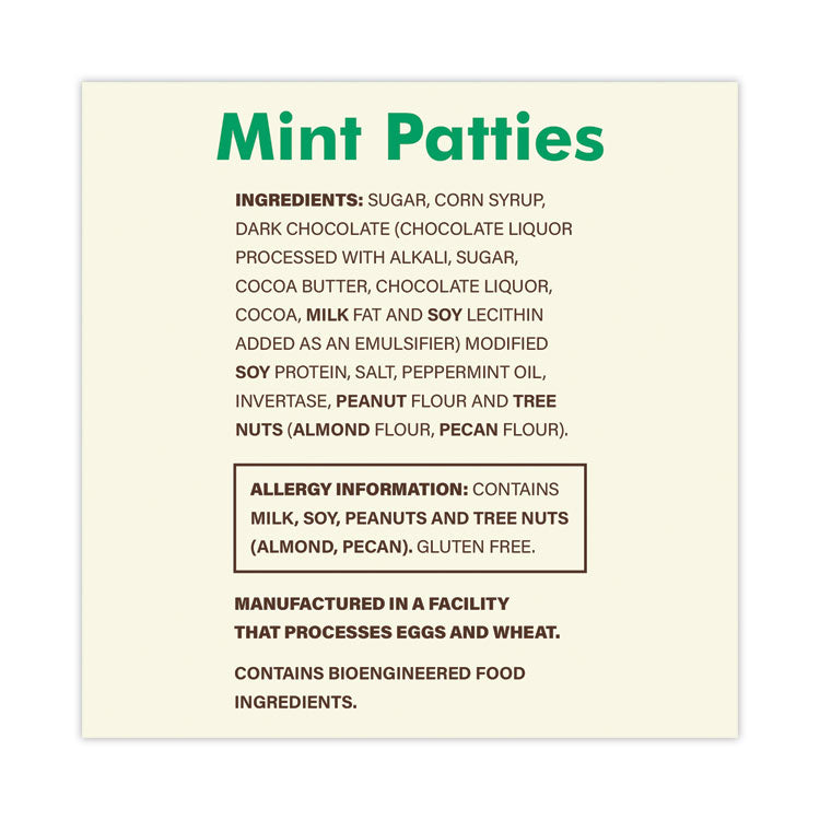 Mint Patties,175 Individually Wrapped, 3 lb Bag