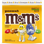 M&M's Party Size Peanut Milk Chocolate Candy Pieces, 38 oz. (MMM55116)