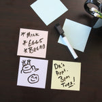 Flipside Dry-Erase Sticky Notes, 3" x 3", 12/Pack (94433)